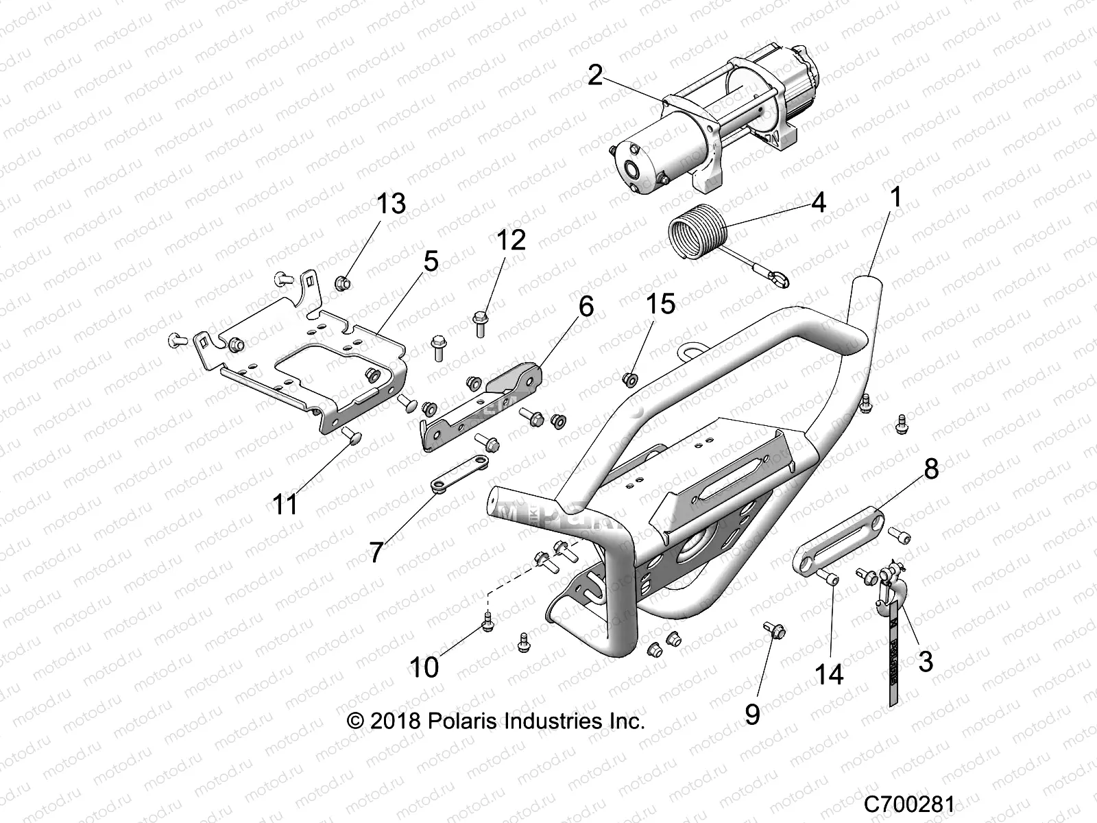ACCESSORY | ACCESSORY, FRONT BUMPER, W/WINCH - Z19VFM99AL (C700281)