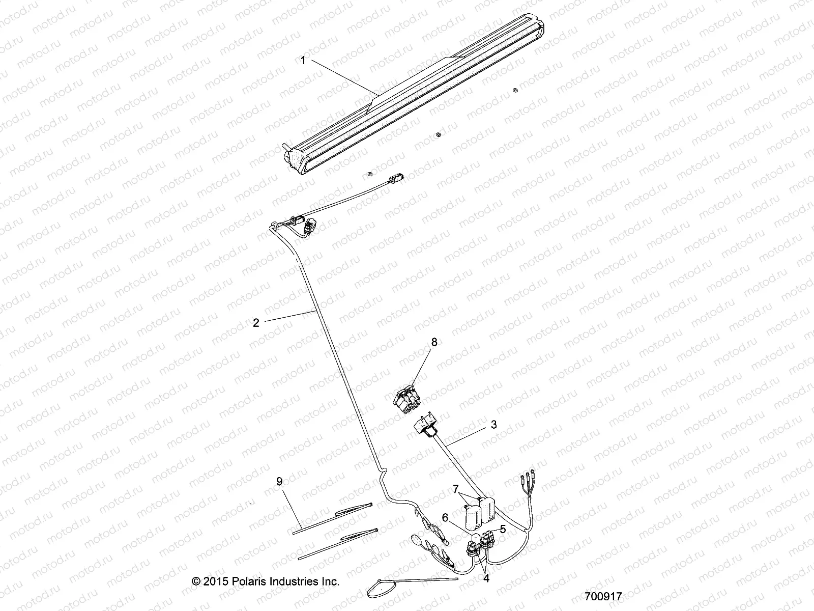 ACCESSORY | ACCESSORY, LIGHTBAR, W/HARNESS - Z16VDE92N8 (700917)