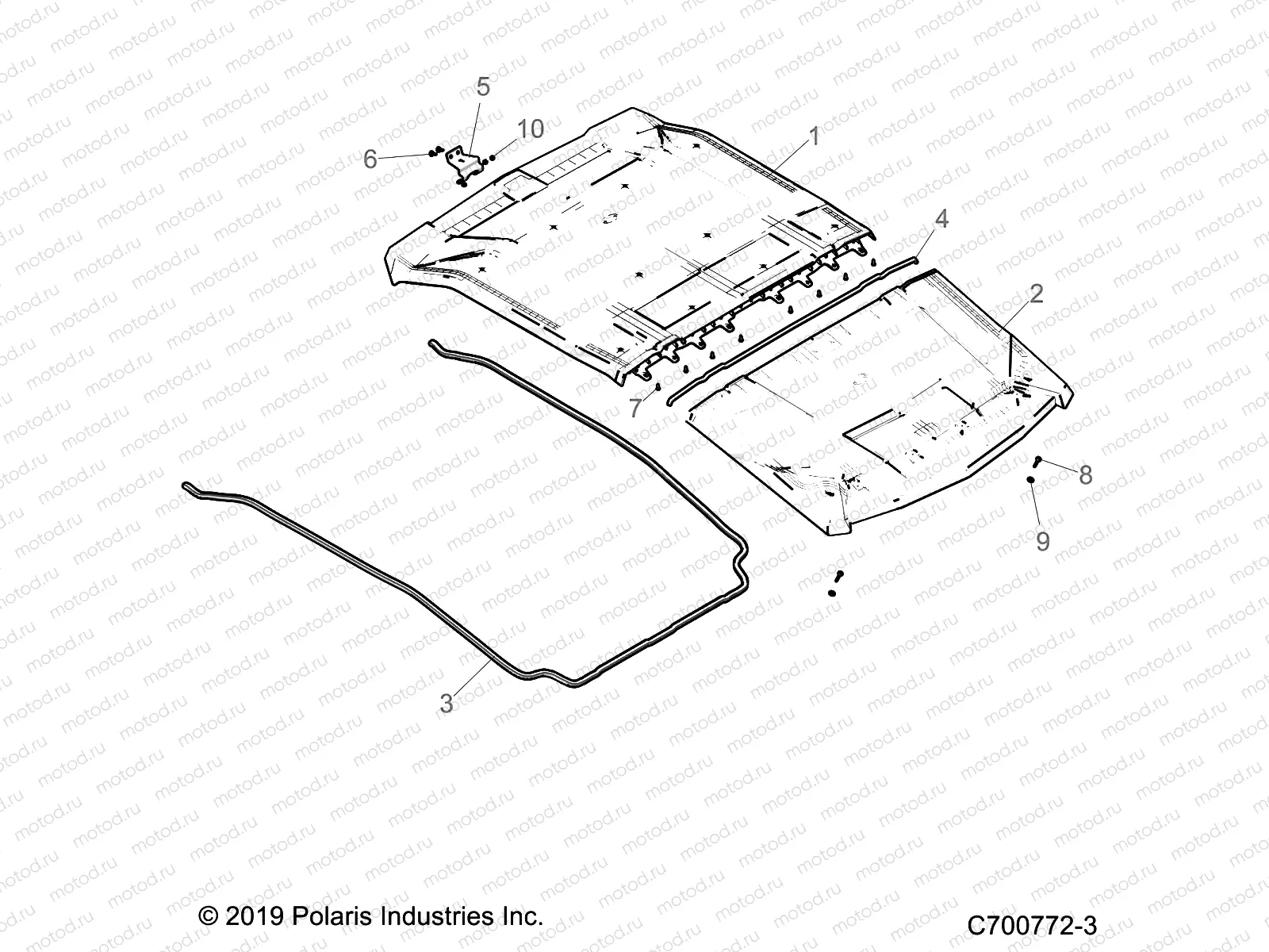 ACCESSORY | ACCESSORY, ROOF - G20G4J99AS/BS (C700772-3)