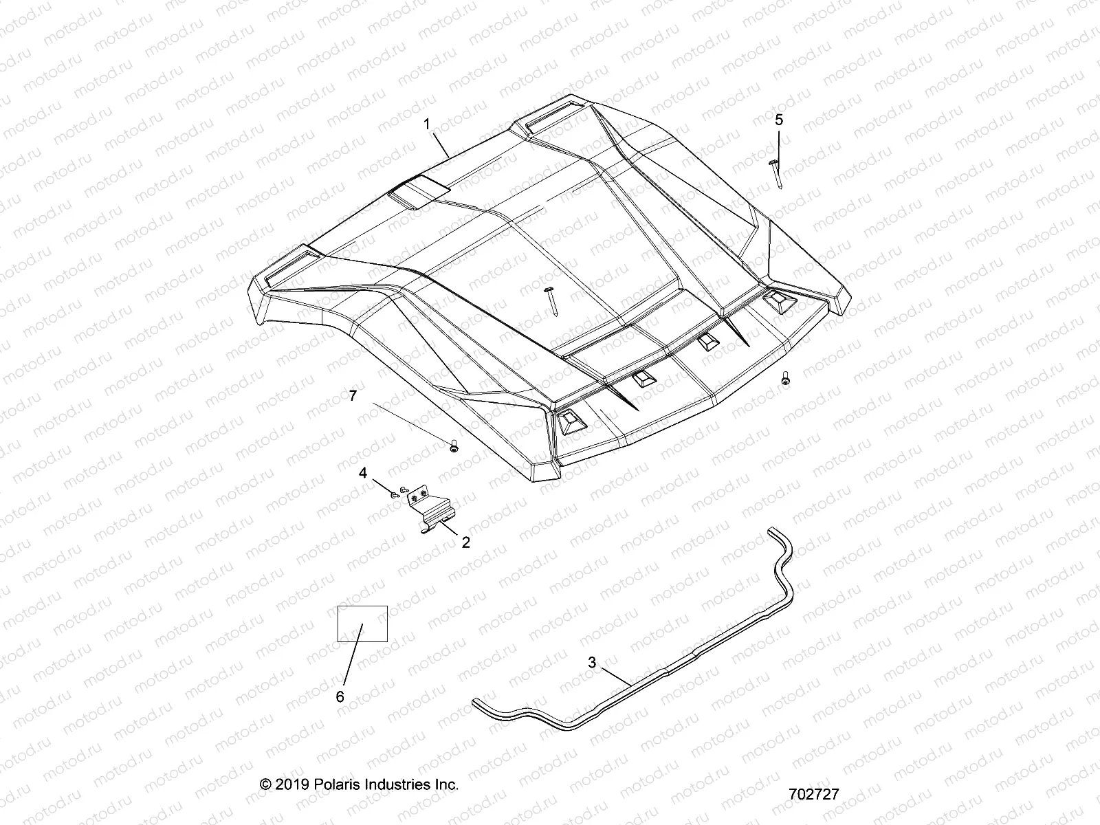 ACCESSORY | ACCESSORY, ROOF - G20GAE99F2/EFS/BFM/BCM/SFS/SC2 (702727)