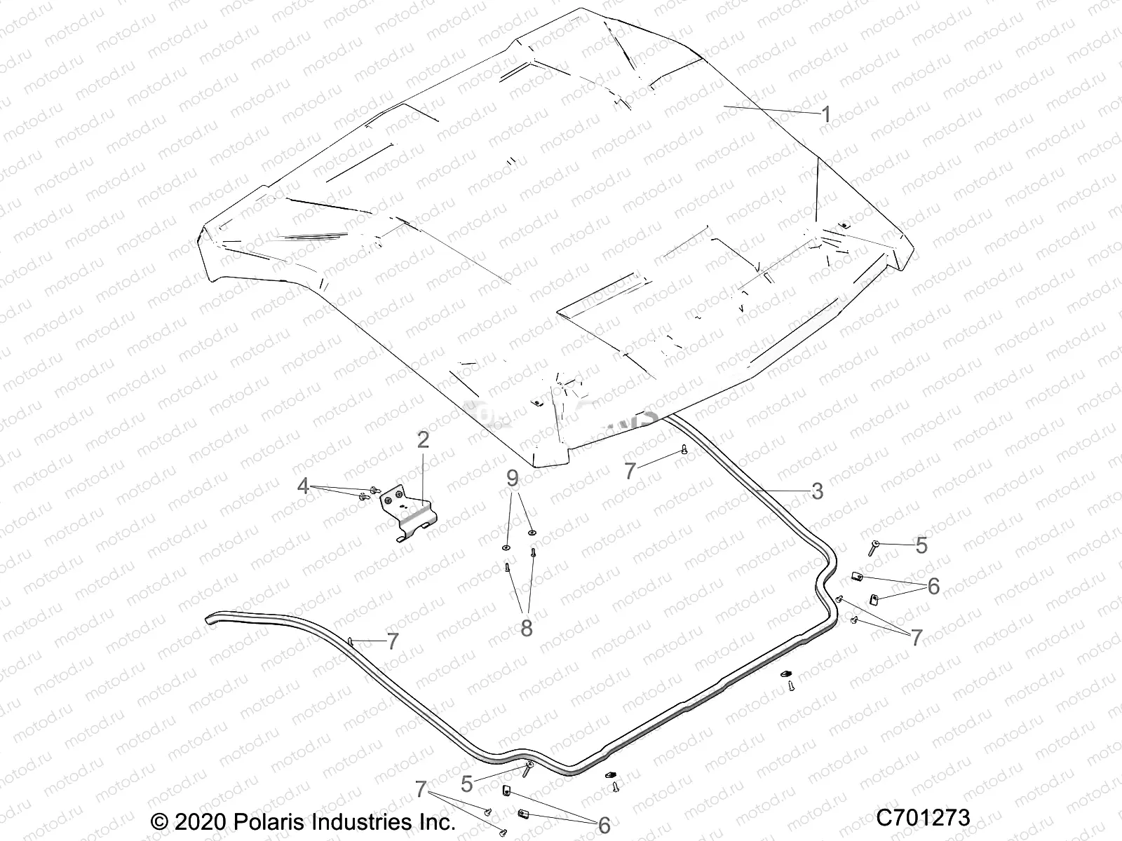 ACCESSORY | ACCESSORY, ROOF - G21GXH99AL/BL (C701273)