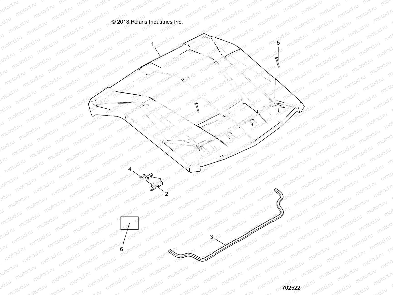 ACCESSORY | ACCESSORY, ROOF - R19RGE99FF/SFF/PCF/PFF (702522)