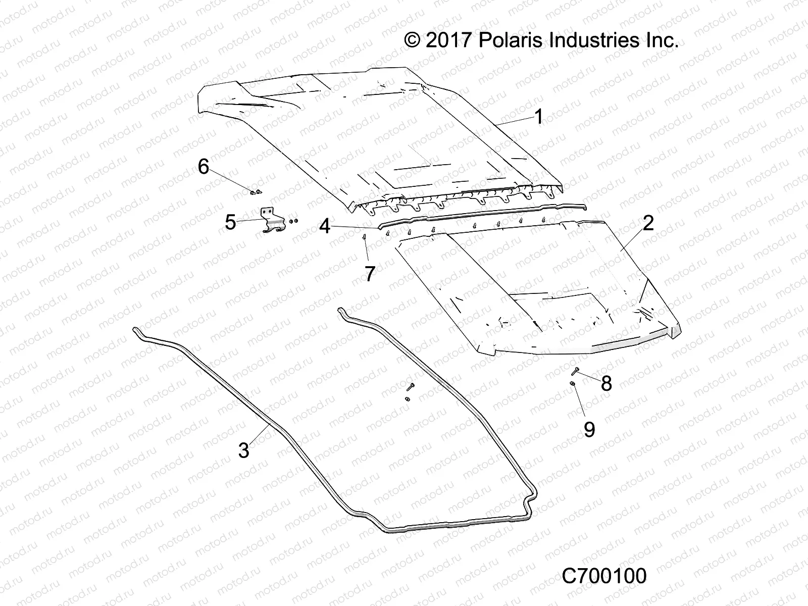 ACCESSORY | ACCESSORY, ROOF - R19RHK99AK/BK (C700100)