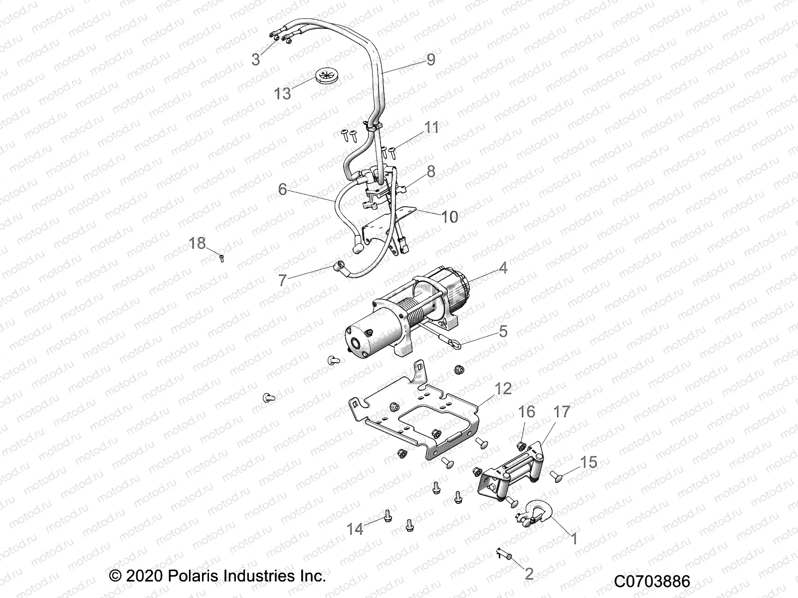 ACCESSORY | ACCESSORY, WINCH - G21G4E99NW (C0703886)