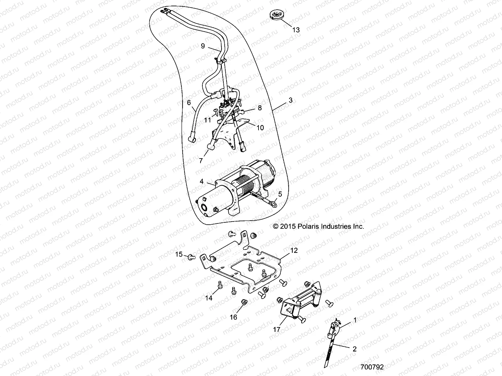 ACCESSORY | ACCESSORY, WINCH - R18RGE99FM/EFB/SCM/SCB/SFM/CCM (700792)