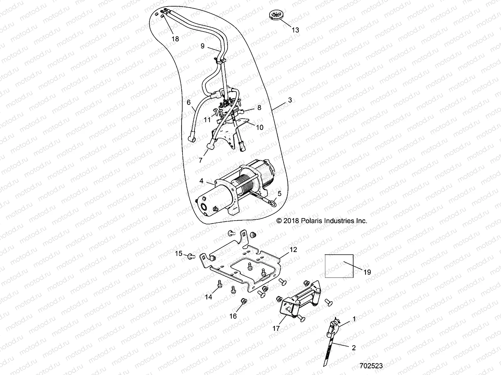 ACCESSORY | ACCESSORY, WINCH - R19RGE99F2/FF/SC2/SFF/PCF/PFF (702523)