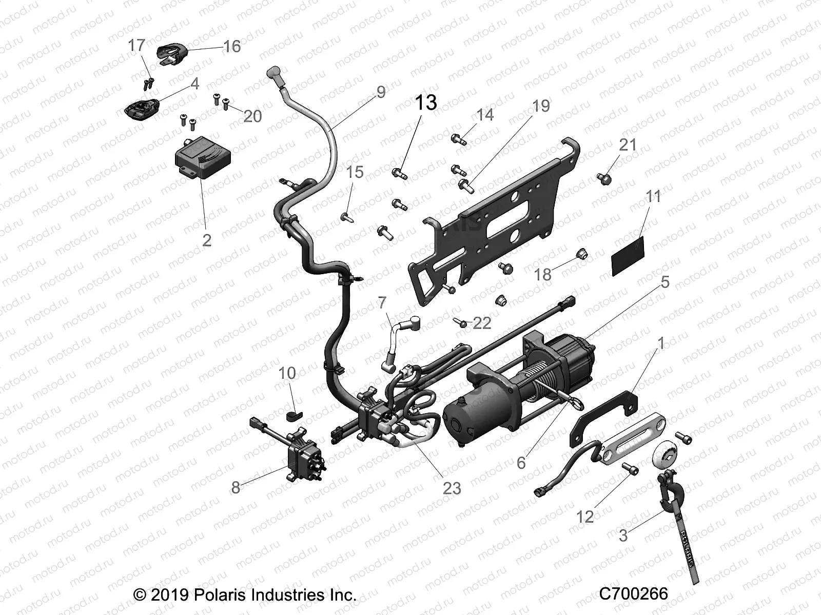 ACCESSORY | ACCESSORY, WINCH - R19RRW99A9/AD/AJ/AP/B9/BD/BJ/BP (C700266)