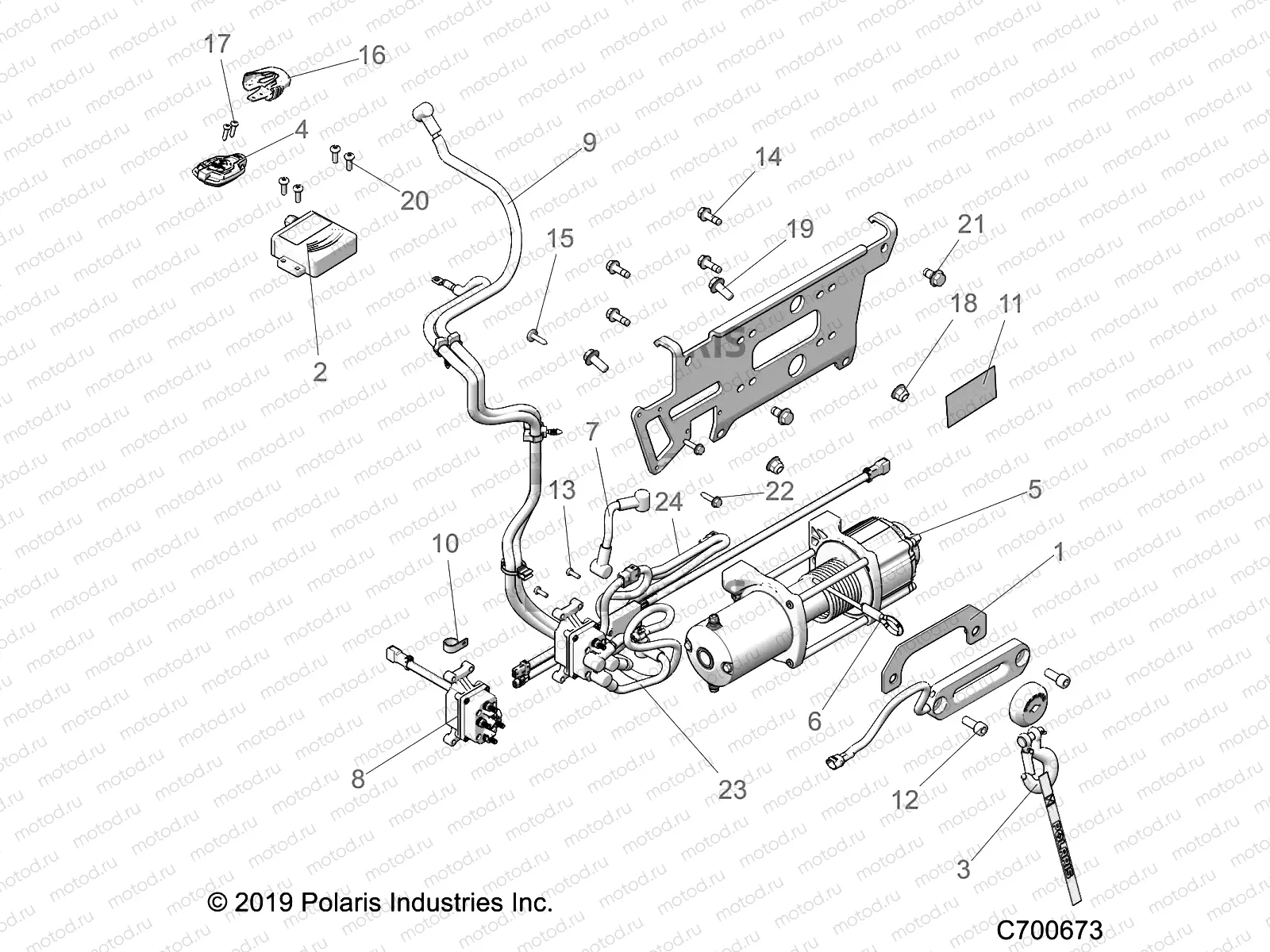 ACCESSORY | ACCESSORY, WINCH - R20RSF99AV/BV (C700673)