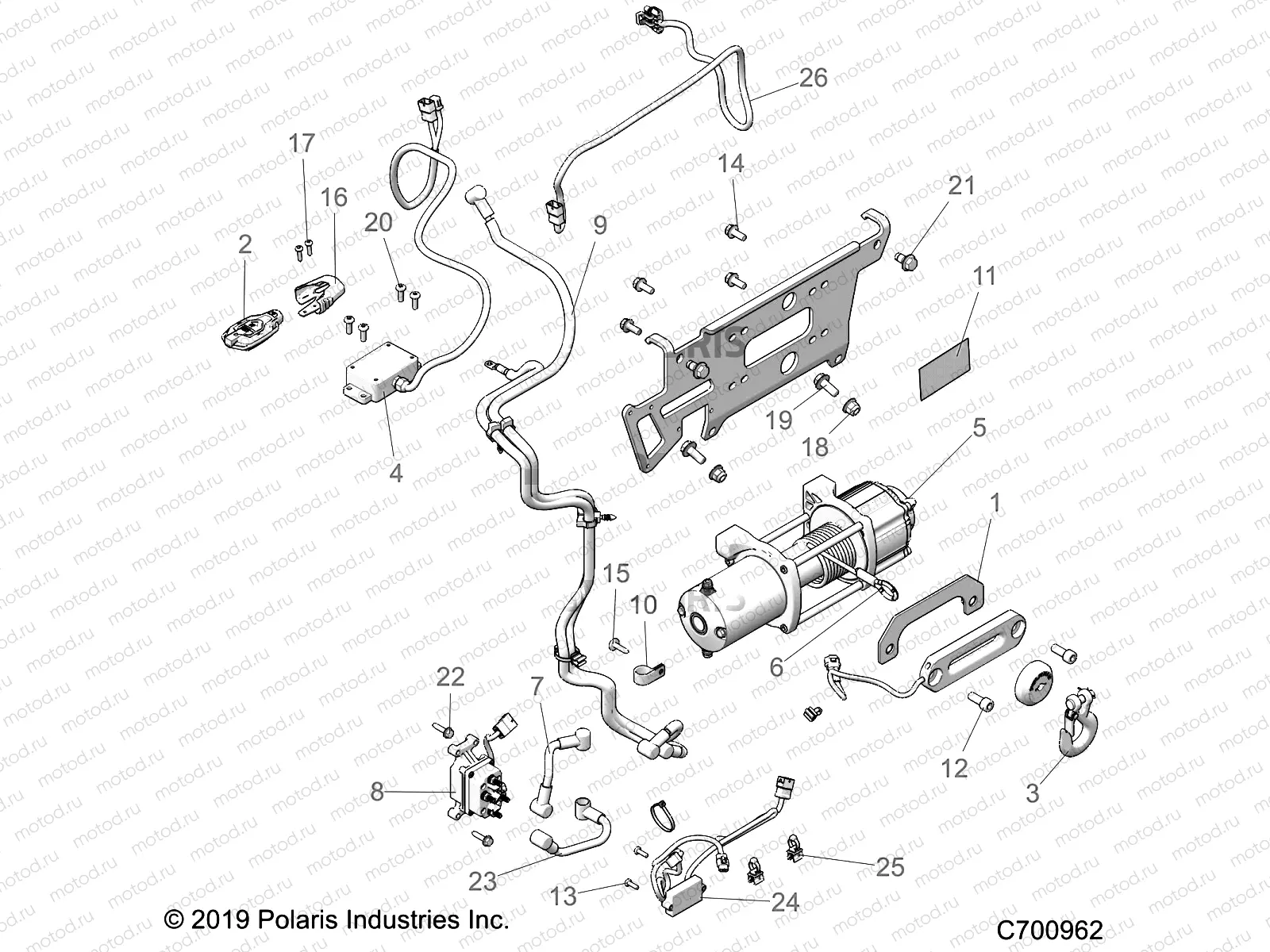 ACCESSORY | ACCESSORY, WINCH - R20RSF99AV/BV (C700962)