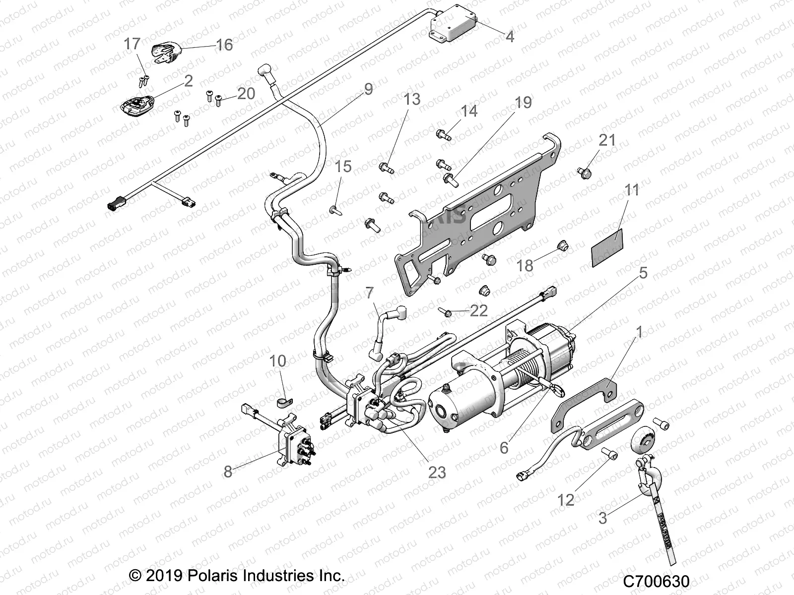 ACCESSORY | ACCESSORY, WINCH - R20RSW99AA/AP/AX/A9 (C700630)