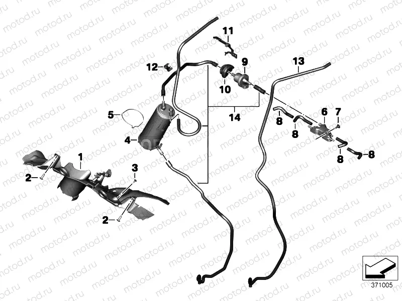 ACTIVATED CHARCOAL FILTER/FUEL VENTILAT