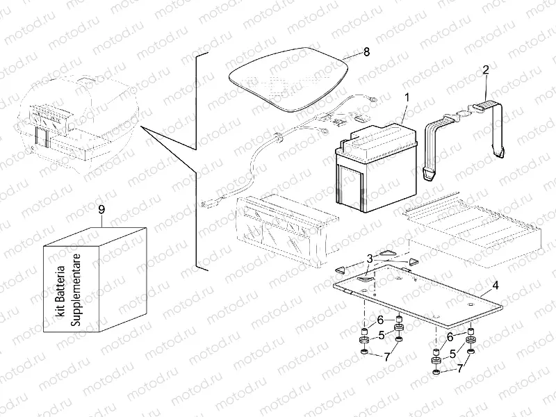Additional battery kit