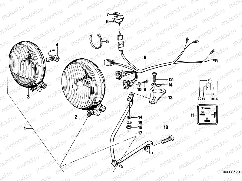 Additional headlight