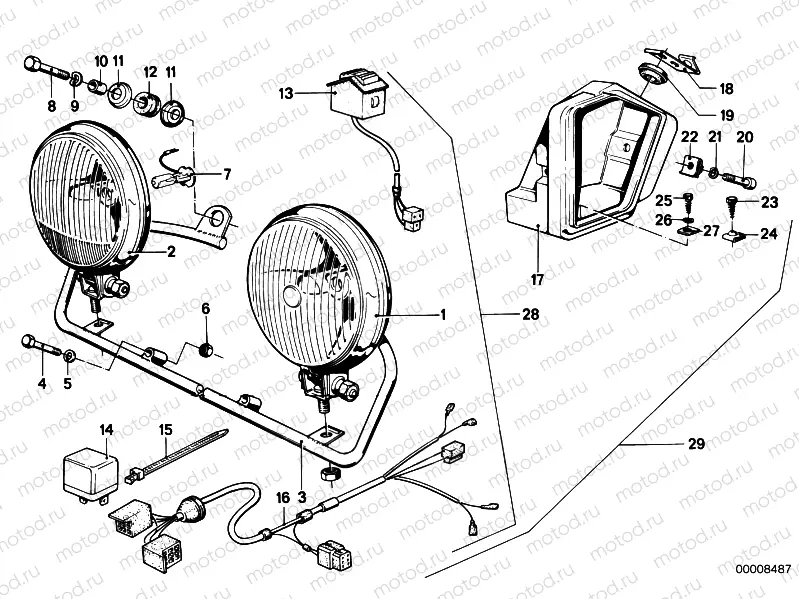 Additional headlight