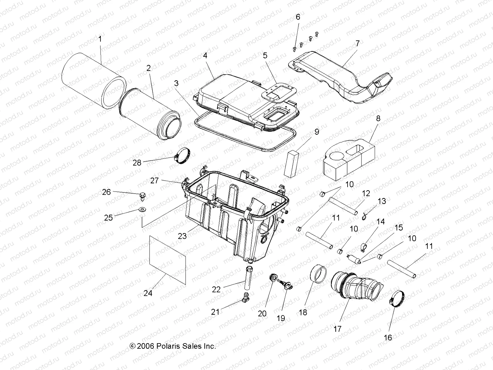 AIR BOX - A07TH50AL/AQ/AU/AZ/TN50AF/AS/AU (49ATVAIRBOXX2500EFI) | AIR BOX - A07TH50AL/AQ/AU/AZ/TN50AF/AS/AU (49ATVAIRBOXX2500EFI)