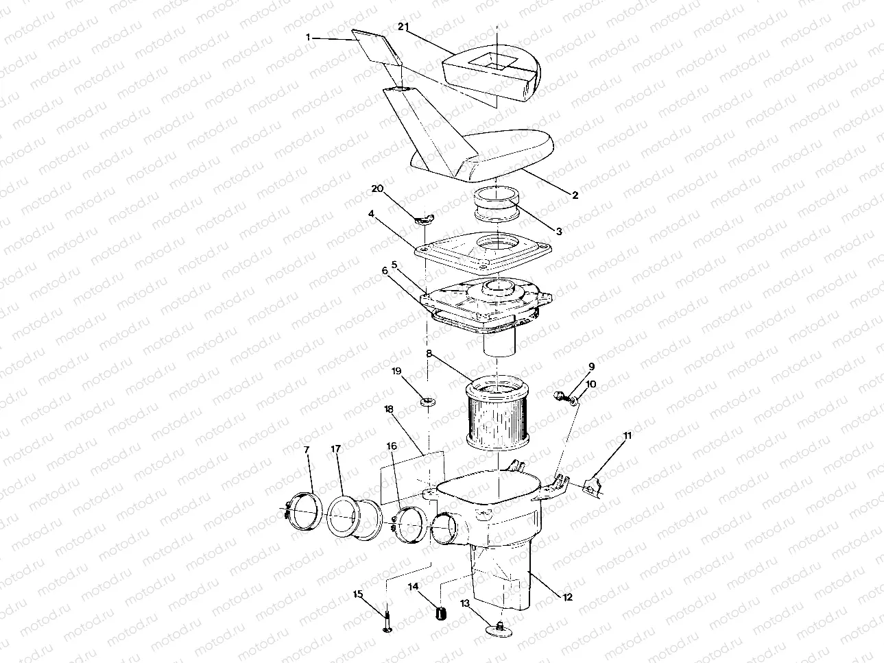 AIR BOX ASSEMBLY 250 4x4 / W928127 (4922872287A012) | AIR BOX ASSEMBLY 250 4x4 / W928127 (4922872287A012)