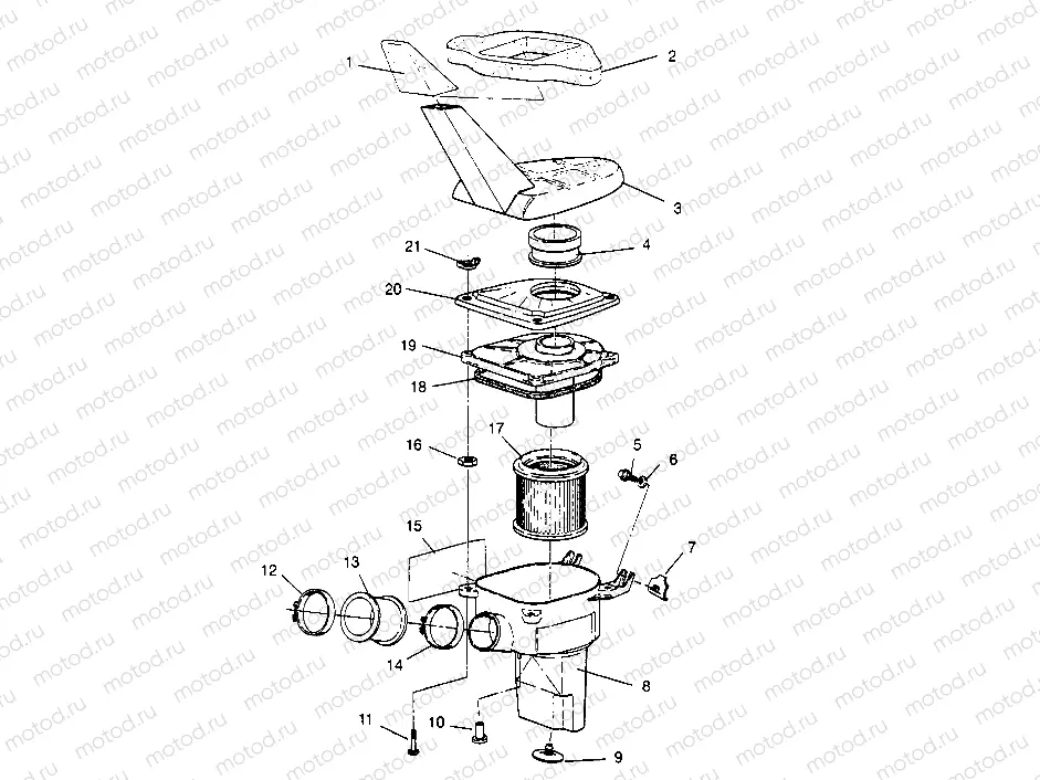 AIR BOX ASSEMBLY 2x4 300 W947530 (4926742674A014) | AIR BOX ASSEMBLY 2x4 300 W947530 (4926742674A014)