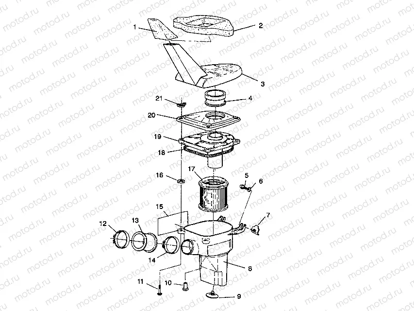AIR BOX ASSEMBLY 2X4 350L W937539 (4924032403010A) | AIR BOX ASSEMBLY 2X4 350L W937539 (4924032403010A)