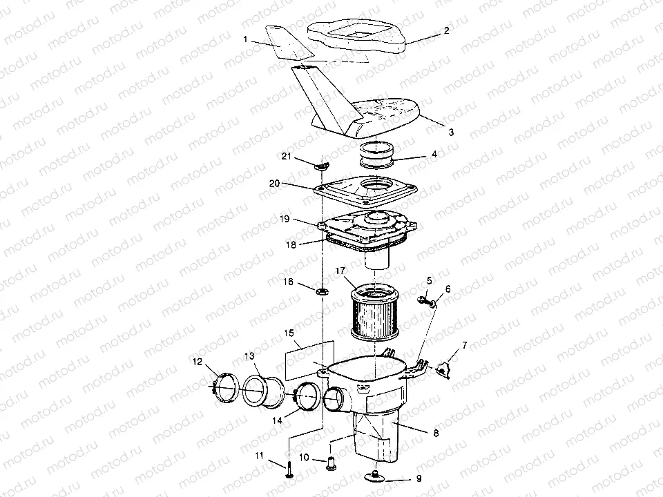 AIR BOX ASSEMBLY 2x4 400L W947540 (4926752675A014) | AIR BOX ASSEMBLY 2x4 400L W947540 (4926752675A014)
