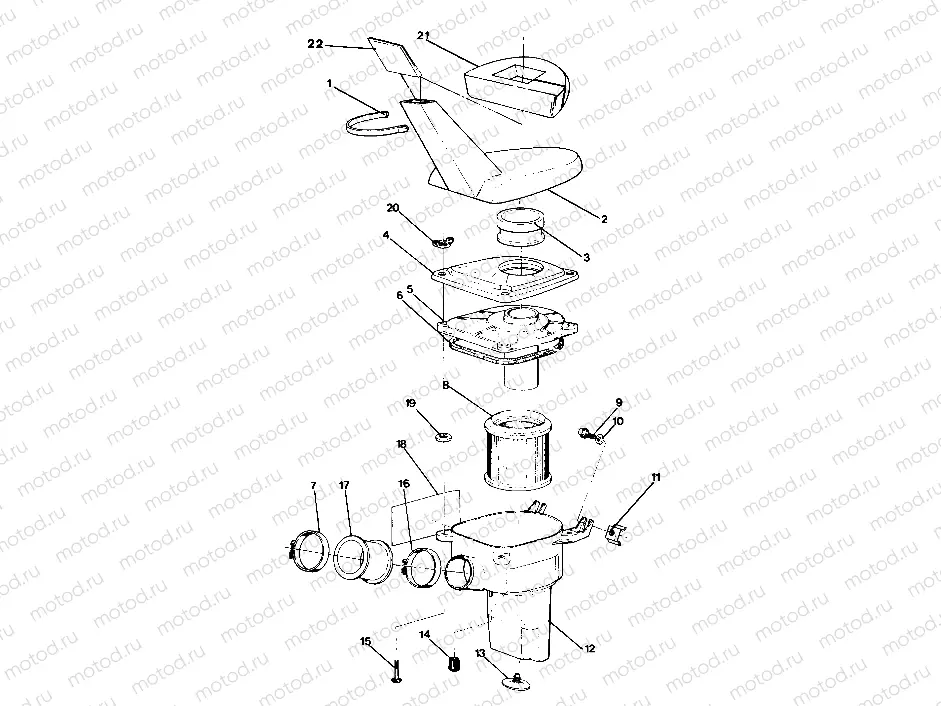 AIR BOX ASSEMBLY  2X4 (4919781978019A) | AIR BOX ASSEMBLY  2X4 (4919781978019A)
