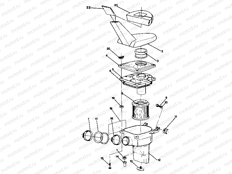 AIR BOX ASSEMBLY  350 2X4 - Update (4919821982015A) | AIR BOX ASSEMBLY  350 2X4 - Update (4919821982015A)