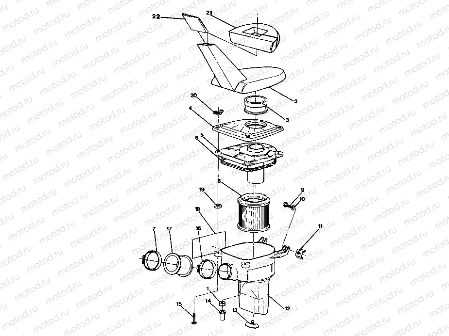 AIR BOX ASSEMBLY  350 4X4 - Update (4919831983027A) | AIR BOX ASSEMBLY  350 4X4 - Update (4919831983027A)