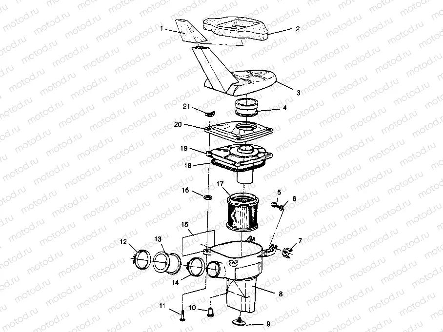 AIR BOX ASSEMBLY 4x4 300 W958130 (4930183018B001) | AIR BOX ASSEMBLY 4x4 300 W958130 (4930183018B001)