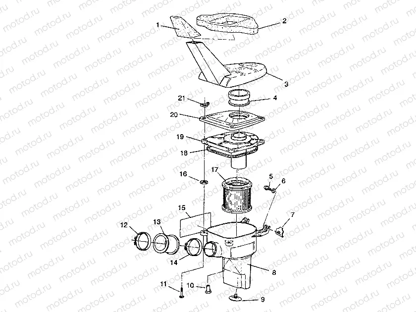 AIR BOX ASSEMBLY 4X4 350L W938139 (4924052405010A) | AIR BOX ASSEMBLY 4X4 350L W938139 (4924052405010A)