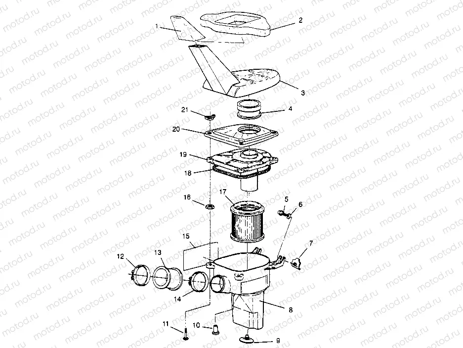 AIR BOX ASSEMBLY  4X4 400L W948140 (4926772677A014) | AIR BOX ASSEMBLY  4X4 400L W948140 (4926772677A014)