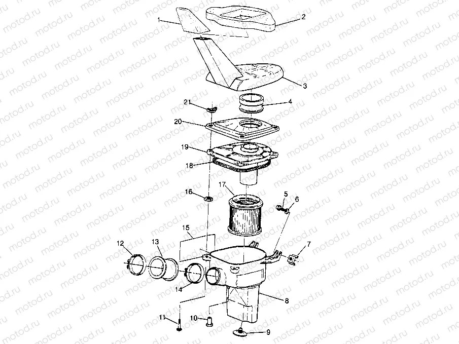 AIR BOX ASSEMBLY 6x6 300 W948730 (4926792679A014) | AIR BOX ASSEMBLY 6x6 300 W948730 (4926792679A014)