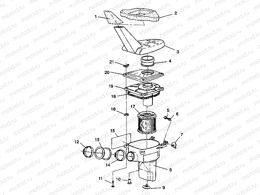 AIR BOX ASSEMBLY 6X6 350L W938739 (4924062406011A) | AIR BOX ASSEMBLY 6X6 350L W938739 (4924062406011A)