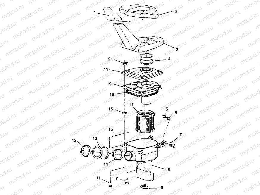 AIR BOX ASSEMBLY Sport 400L W948540 (4927232723A014) | AIR BOX ASSEMBLY Sport 400L W948540 (4927232723A014)