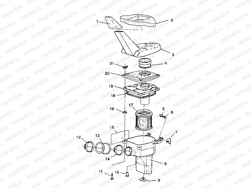 AIR BOX ASSEMBLY Sportsman 4X4 / W938039 (4926382638010A) | AIR BOX ASSEMBLY Sportsman 4X4 / W938039 (4926382638010A)