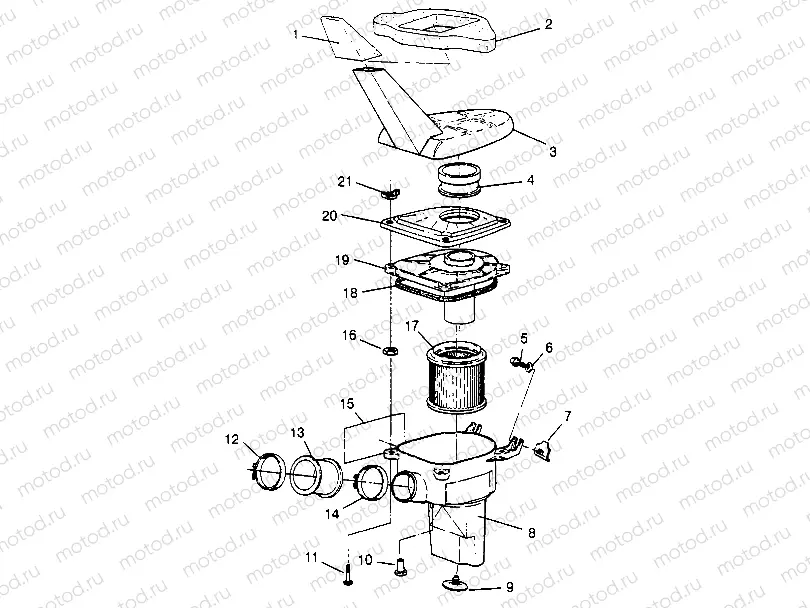 AIR BOX ASSEMBLY Sportsman 4x4 W948040 (4926842684A014) | AIR BOX ASSEMBLY Sportsman 4x4 W948040 (4926842684A014)