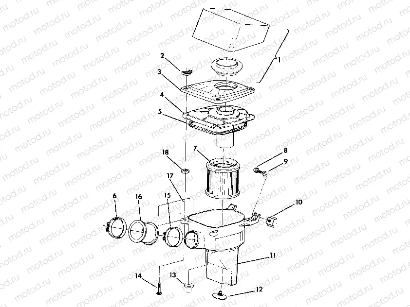 AIR BOX ASSEMBLY  TRAIL BLAZER (4919761976019A) | AIR BOX ASSEMBLY  TRAIL BLAZER (4919761976019A)