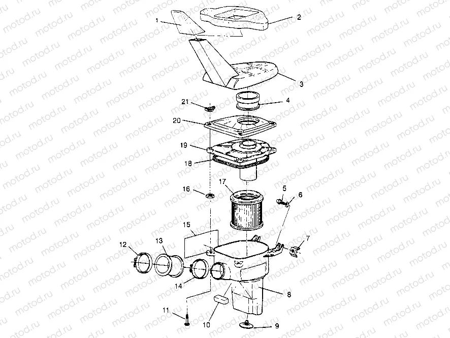 AIR BOX ASSEMBLY Trail Blazer W947221 (4926832683A013) | AIR BOX ASSEMBLY Trail Blazer W947221 (4926832683A013)