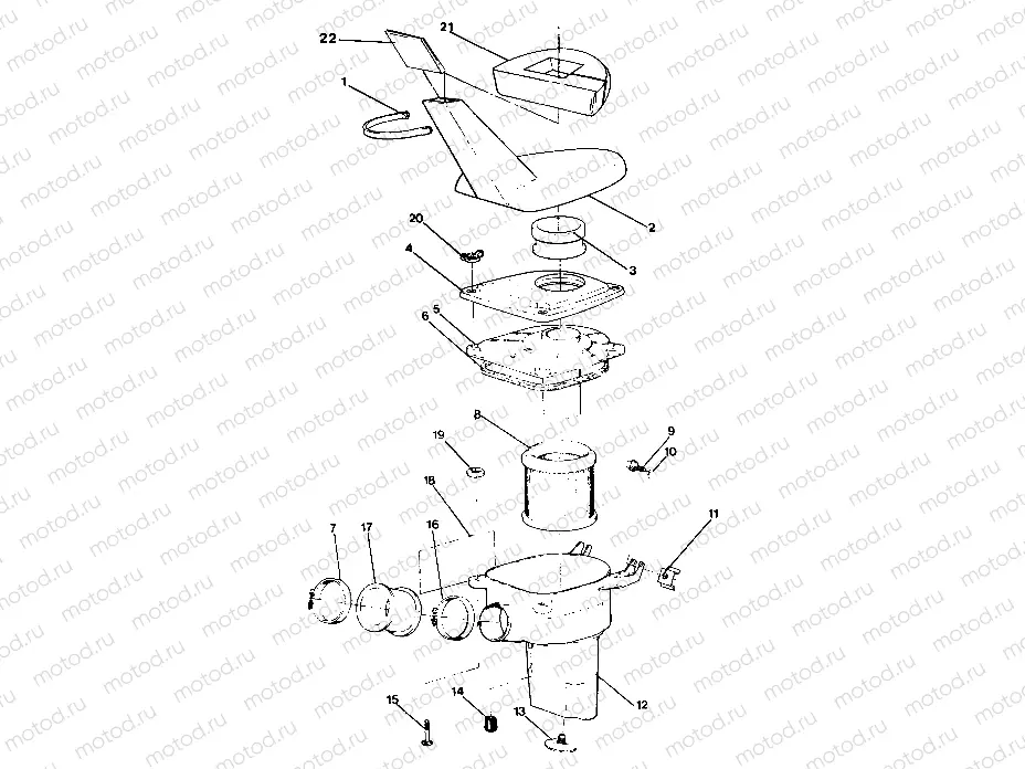 AIR BOX ASSEMBLY  TRAIL BOSS (4919771977019A) | AIR BOX ASSEMBLY  TRAIL BOSS (4919771977019A)