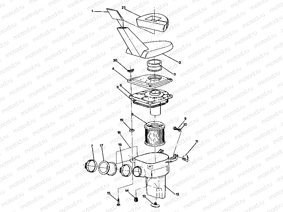 AIR BOX ASSEMBLY Trail Boss / W928527 (4922892289019A) | AIR BOX ASSEMBLY Trail Boss / W928527 (4922892289019A)