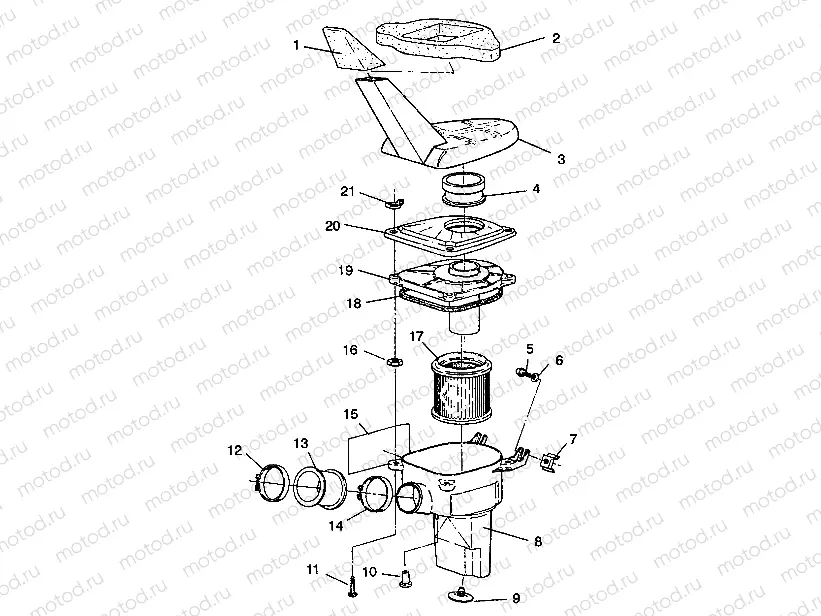 AIR BOX ASSEMBLY Trail Boss W938527 (4924072407009A) | AIR BOX ASSEMBLY Trail Boss W938527 (4924072407009A)
