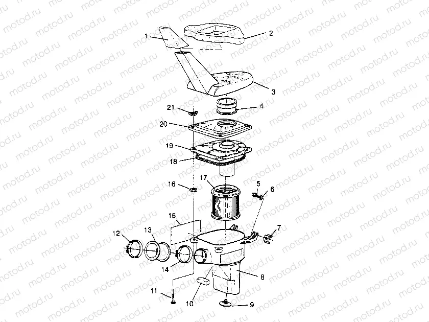 AIR BOX ASSEMBLY Trail Boss W948527 (4926822682A013) | AIR BOX ASSEMBLY Trail Boss W948527 (4926822682A013)