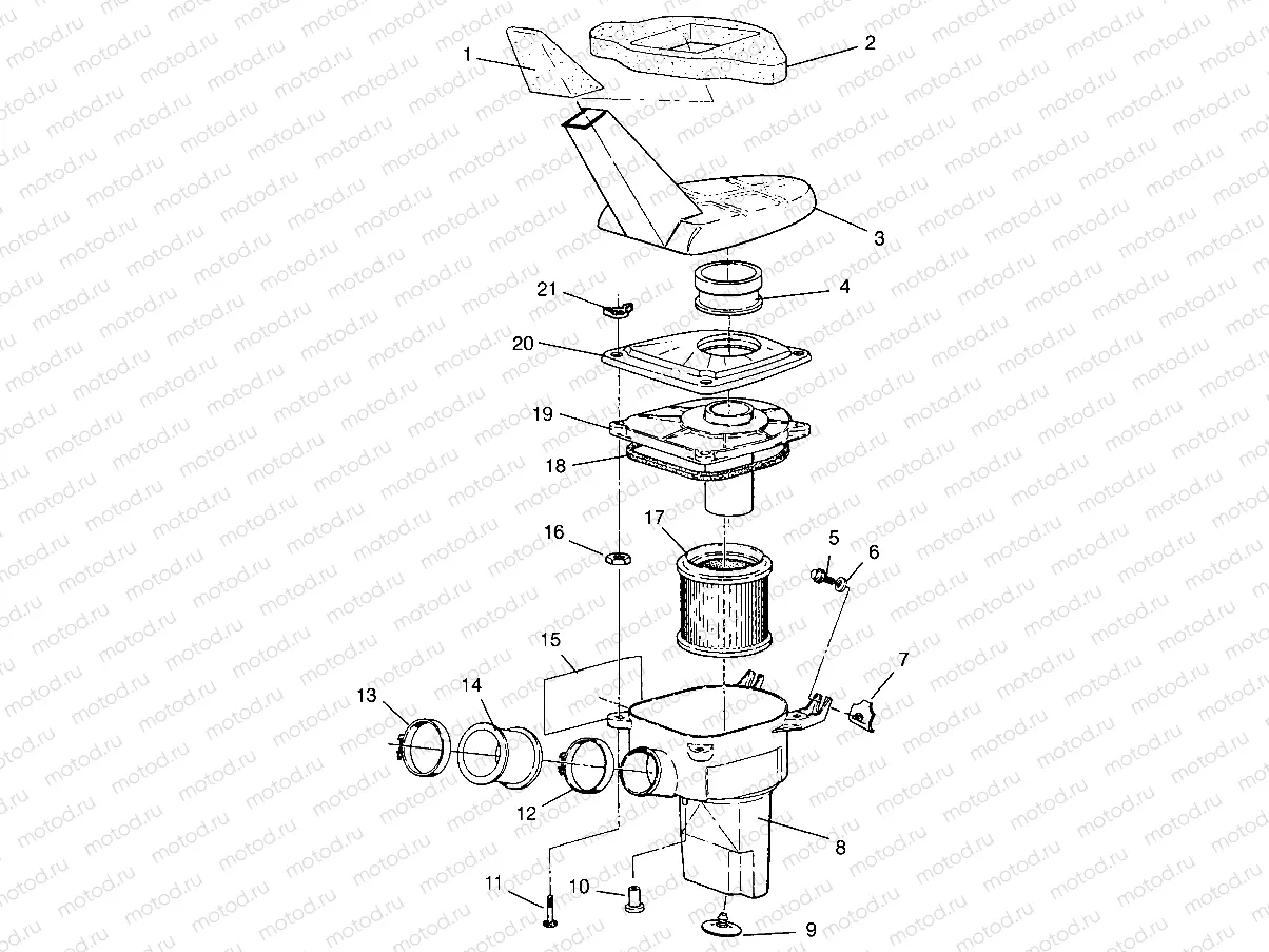 AIR BOX ASSEMBLY XPLORER 4X4 W959140 (4930223022B002) | AIR BOX ASSEMBLY XPLORER 4X4 W959140 (4930223022B002)
