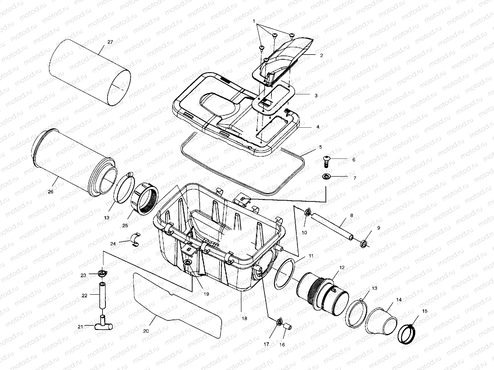 AIR BOX (If built before 1/08/01) - A01CD32AA (4964026402A011) | AIR BOX (If built before 1/08/01) - A01CD32AA (4964026402A011)