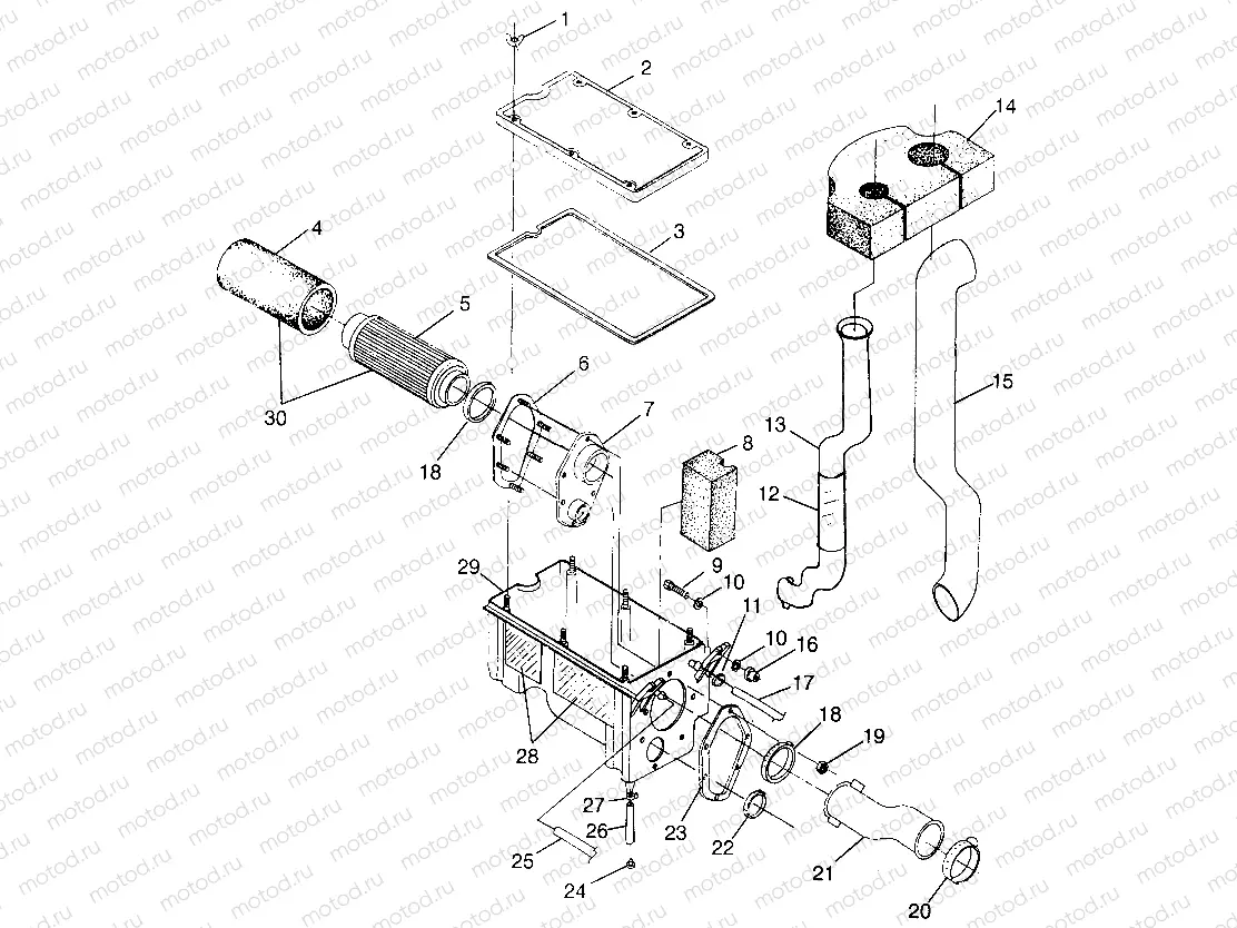 AIR BOX  SPORTSMAN 500 W97CH50A (4939993999B002) | AIR BOX  SPORTSMAN 500 W97CH50A (4939993999B002)