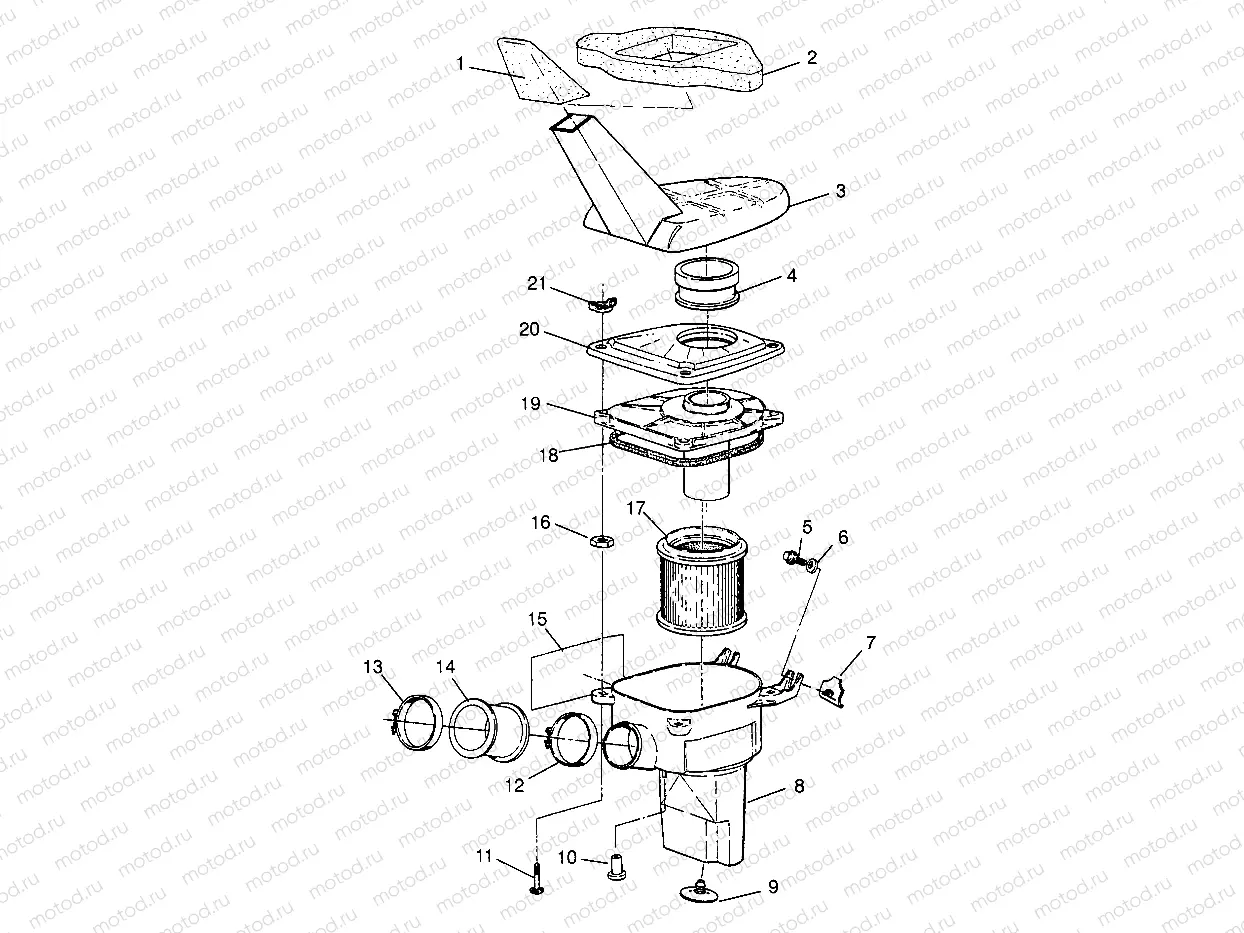 AIR BOX XPLORER 400L W969140 (4935983598B001) | AIR BOX XPLORER 400L W969140 (4935983598B001)