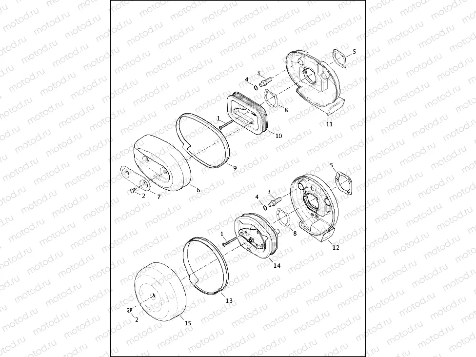AIR CLEANER - 883L/N/R, 1200C/CA/CB/CP/V/X