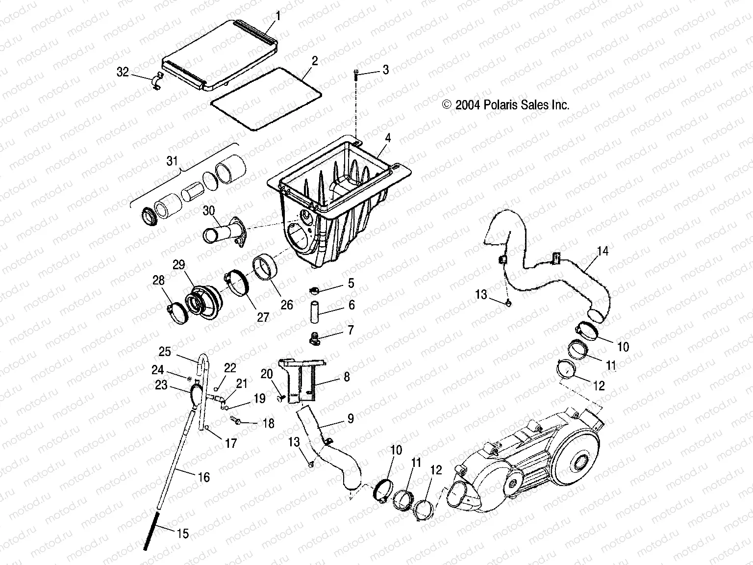 AIR CLEANER - A05PB20EA/EB/EC/ED (4999709970B03) | AIR CLEANER - A05PB20EA/EB/EC/ED (4999709970B03)