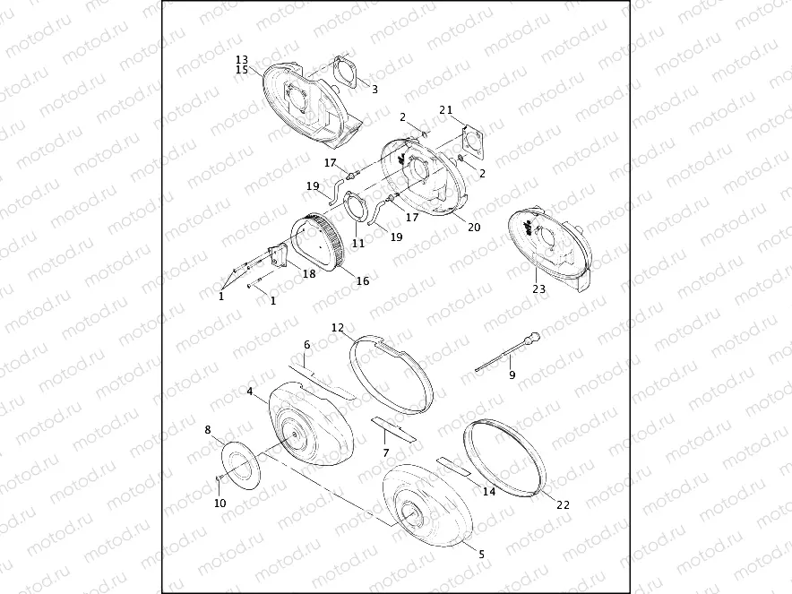 AIR CLEANER AND ENRICHENER - CARBURETED MODELS