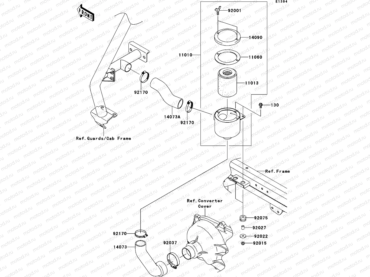 Air Cleaner-Belt Converter