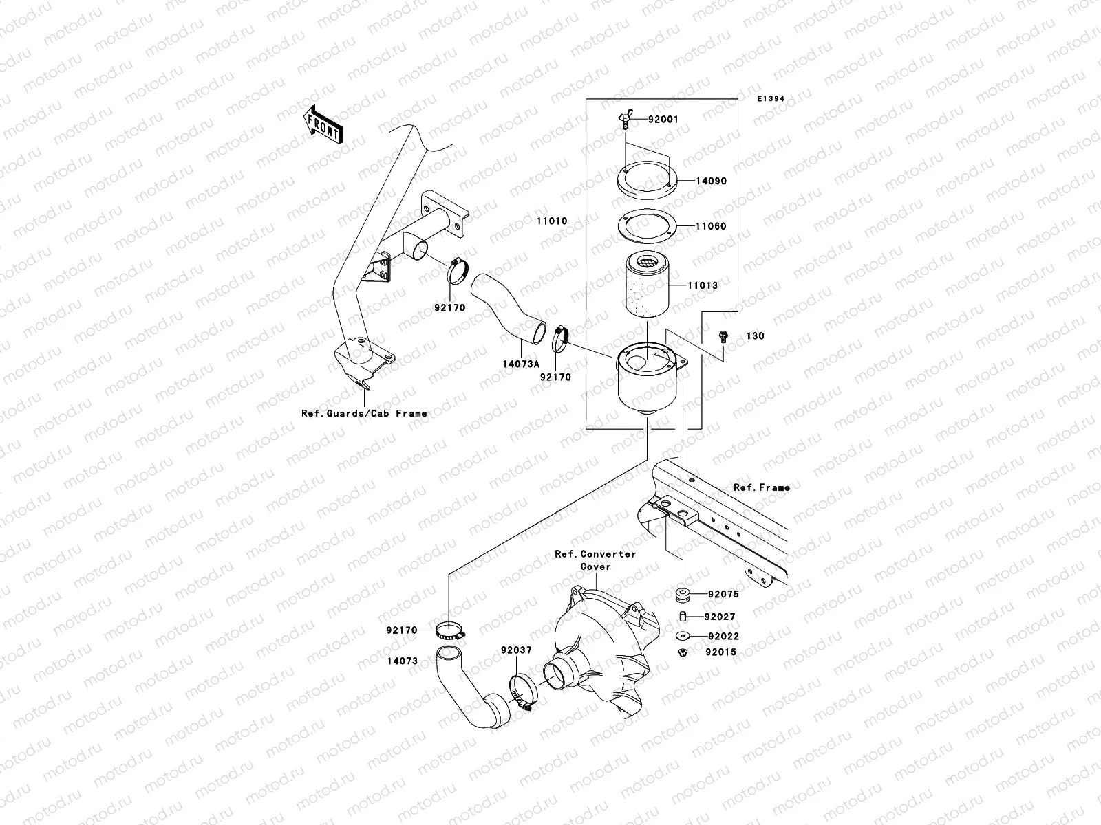 Air Cleaner-Belt Converter