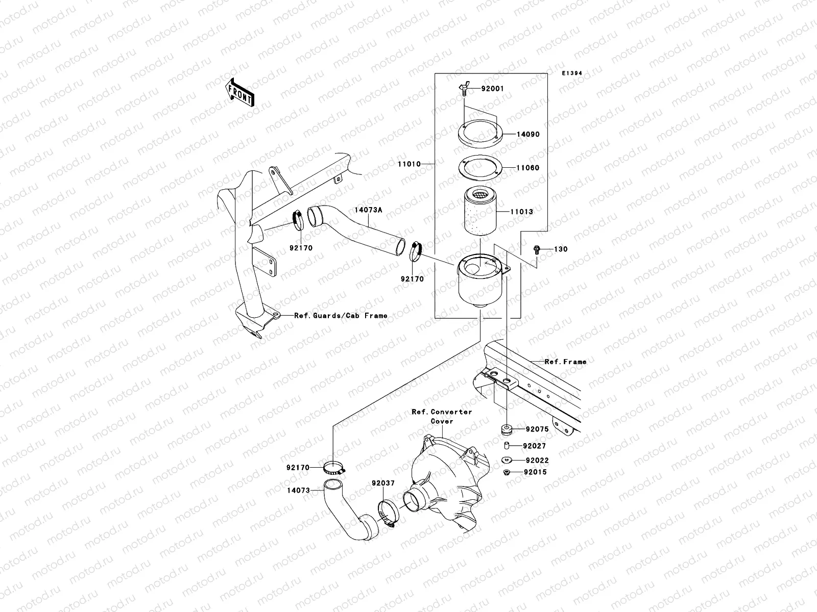 Air Cleaner-Belt Converter
